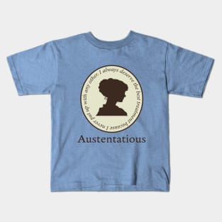 Jane Austen Emma Quote and silhouette Kids T-Shirt